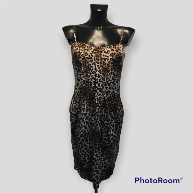 VESTITO DONNA GUESS ANIMALIER IN SETA DRAPPEGGIO | Mercatino dell'Usato  Moncalieri bengasi