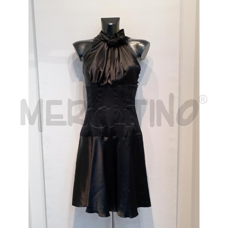 VESTITO DONNA GUESS MARCIANO NERO SMANICATO CON PARTICOLARE ROSA | Mercatino dell'Usato Moncalieri bengasi 1