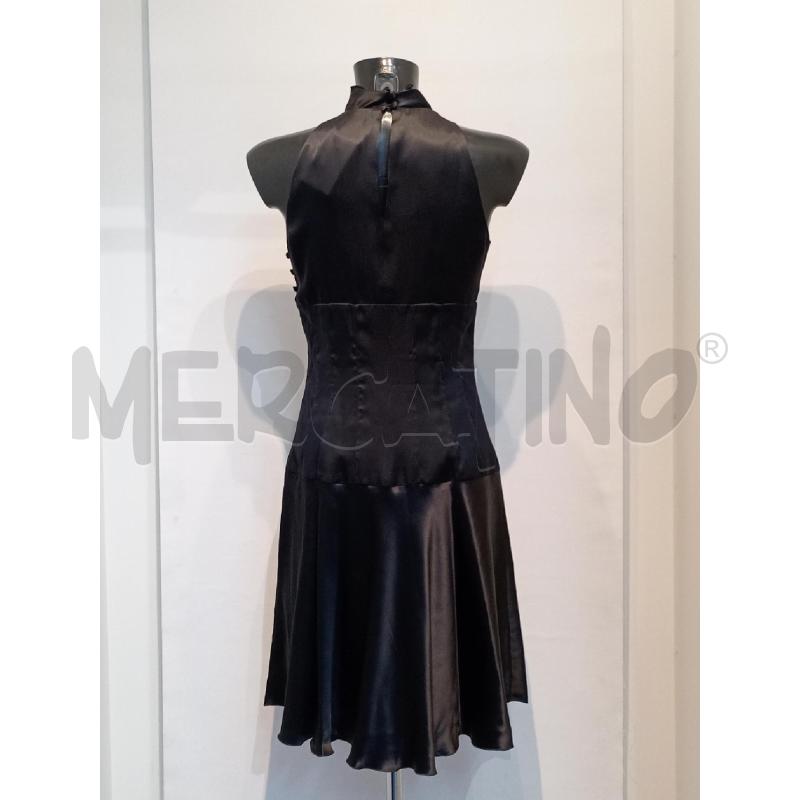 VESTITO DONNA GUESS MARCIANO NERO SMANICATO CON PARTICOLARE ROSA | Mercatino dell'Usato Moncalieri bengasi 2