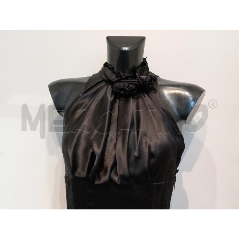 VESTITO DONNA GUESS MARCIANO NERO SMANICATO CON PARTICOLARE ROSA | Mercatino dell'Usato Moncalieri bengasi 3