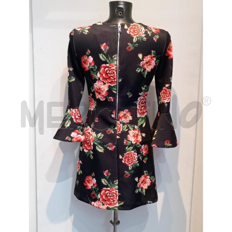 VESTITO DONNA GUESS NERO CON ROSE | Mercatino dell'Usato Moncalieri bengasi 2