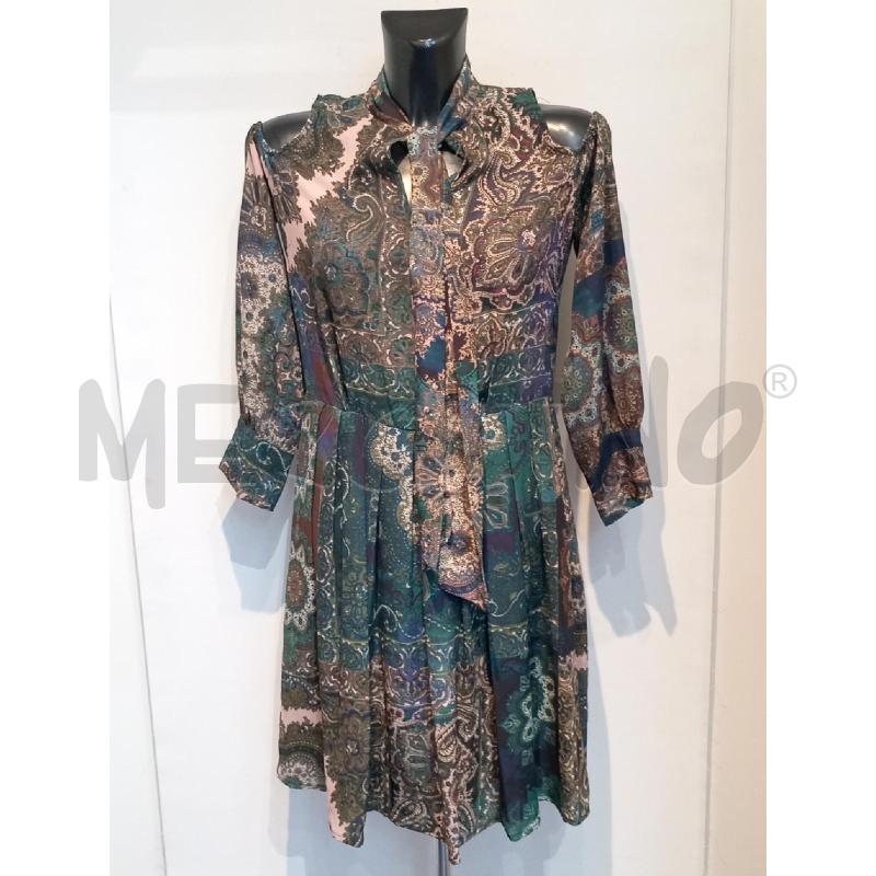VESTITO DONNA H2O STAMPA VERDE MULTICOLO  | Mercatino dell'Usato Moncalieri bengasi 1