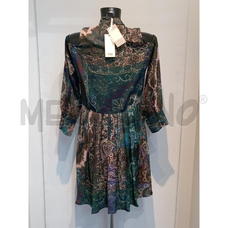 VESTITO DONNA H2O STAMPA VERDE MULTICOLO  | Mercatino dell'Usato Moncalieri bengasi 2