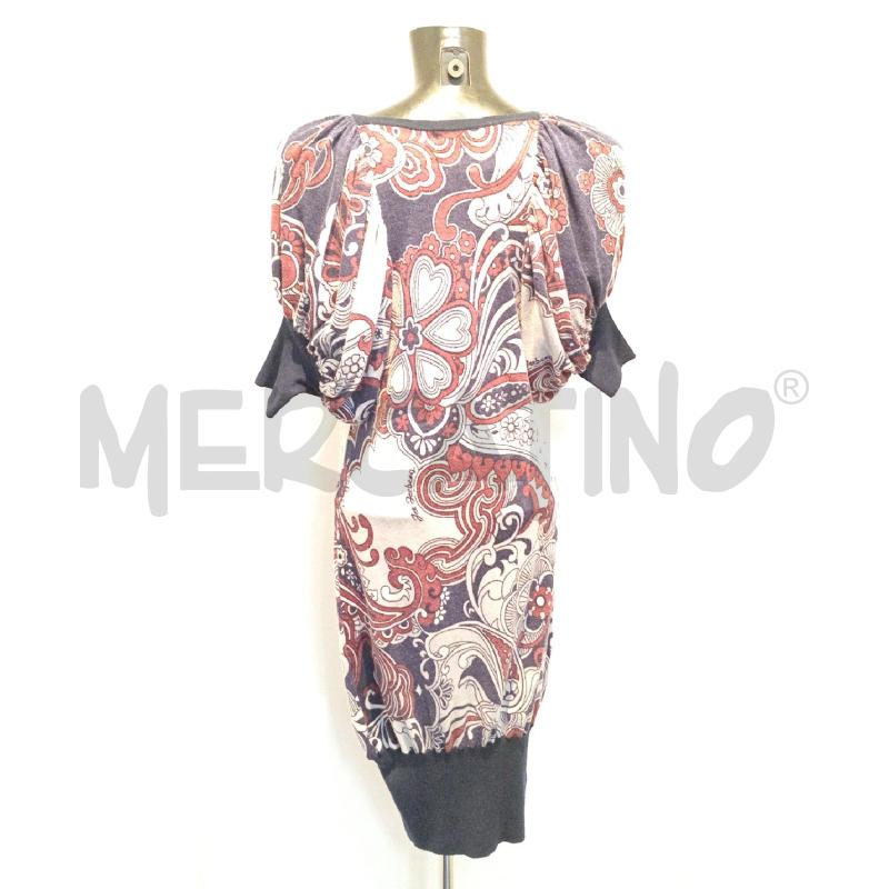 VESTITO DONNA ICE ICEBERG BLU FANTASIA GRIGIA E ROSSO  | Mercatino dell'Usato Moncalieri bengasi 2