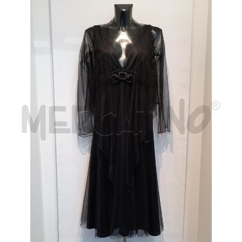 VESTITO DONNA INTREND NERO CON VOILE | Mercatino dell'Usato Moncalieri bengasi 1