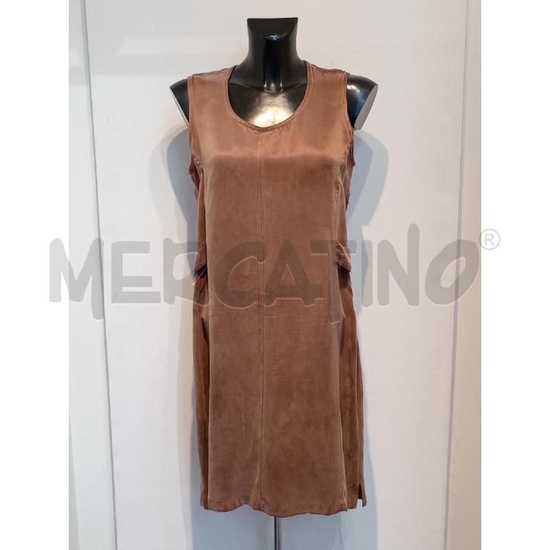 VESTITO DONNA KAMILLA KI8NSKY MARRONE SMANICATO CUPRO | Mercatino dell'Usato Moncalieri bengasi 1