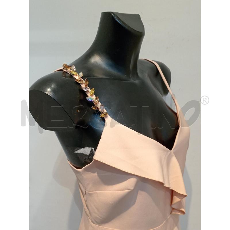VESTITO DONNA KOKKA ROSA CON PARTICOLARE GIOIELLO SPALLINE | Mercatino dell'Usato Moncalieri bengasi 3