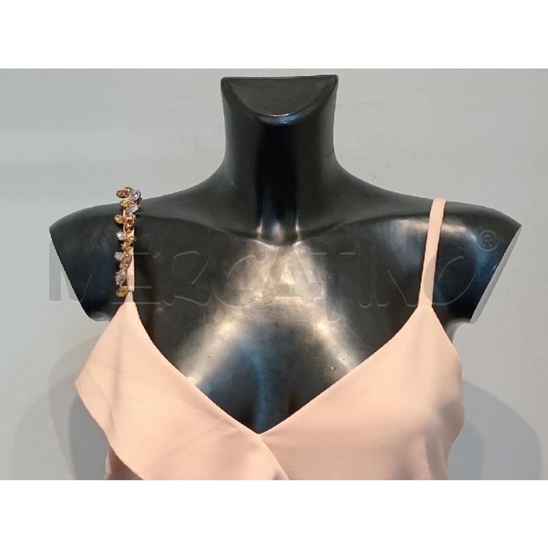 VESTITO DONNA KOKKA ROSA CON PARTICOLARE GIOIELLO SPALLINE | Mercatino dell'Usato Moncalieri bengasi 4