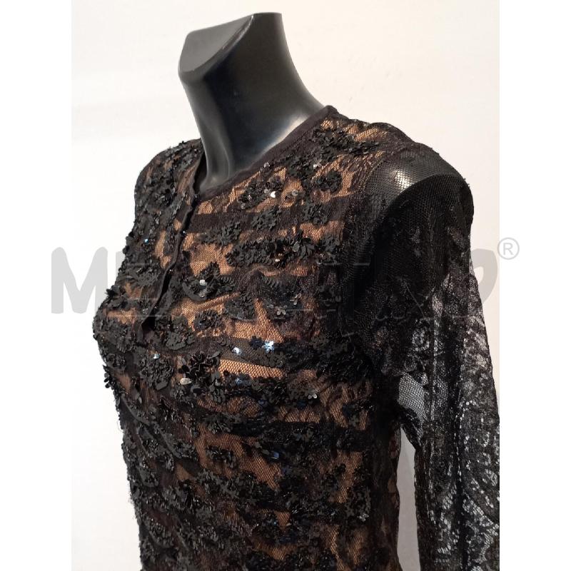 VESTITO DONNA LE COEUR THE TWIN SET NERO PIZZO E PAILLETTES  | Mercatino dell'Usato Moncalieri bengasi 3