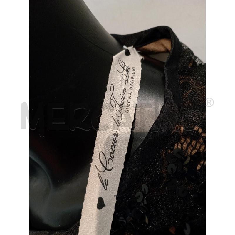 VESTITO DONNA LE COEUR THE TWIN SET NERO PIZZO E PAILLETTES  | Mercatino dell'Usato Moncalieri bengasi 5