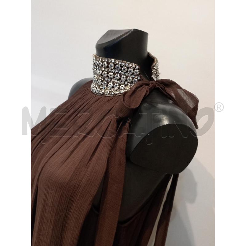 VESTITO DONNA LE RAGAZZE DI SAINT BATH MARRONE COLLO | Mercatino dell'Usato Moncalieri bengasi 3
