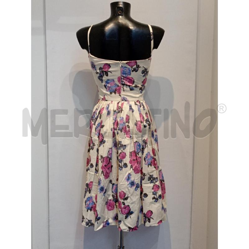 VESTITO DONNA LUI8SA BECCARIA BIANCO CON ROSE  | Mercatino dell'Usato Moncalieri bengasi 2