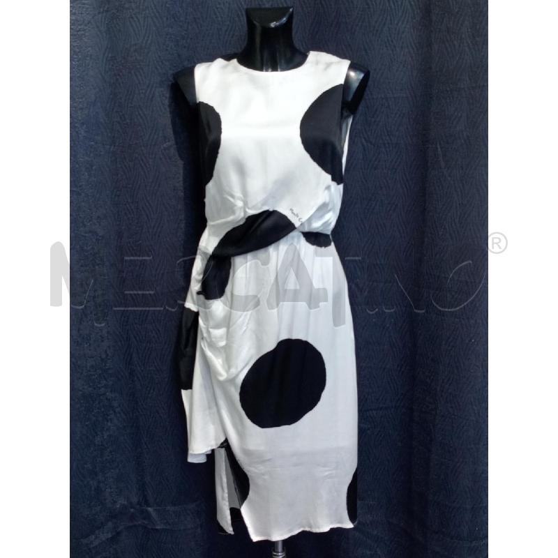 VESTITO DONNA MANILA GRACE BIANCO NERO  | Mercatino dell'Usato Moncalieri bengasi 1