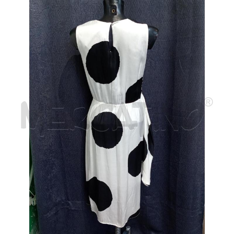 VESTITO DONNA MANILA GRACE BIANCO NERO  | Mercatino dell'Usato Moncalieri bengasi 2