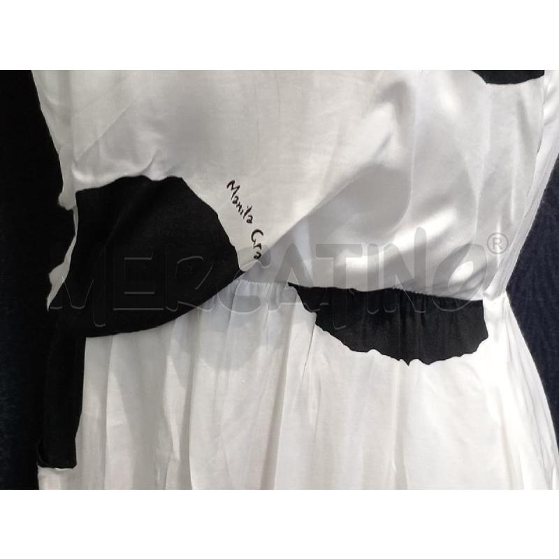 VESTITO DONNA MANILA GRACE BIANCO NERO  | Mercatino dell'Usato Moncalieri bengasi 4