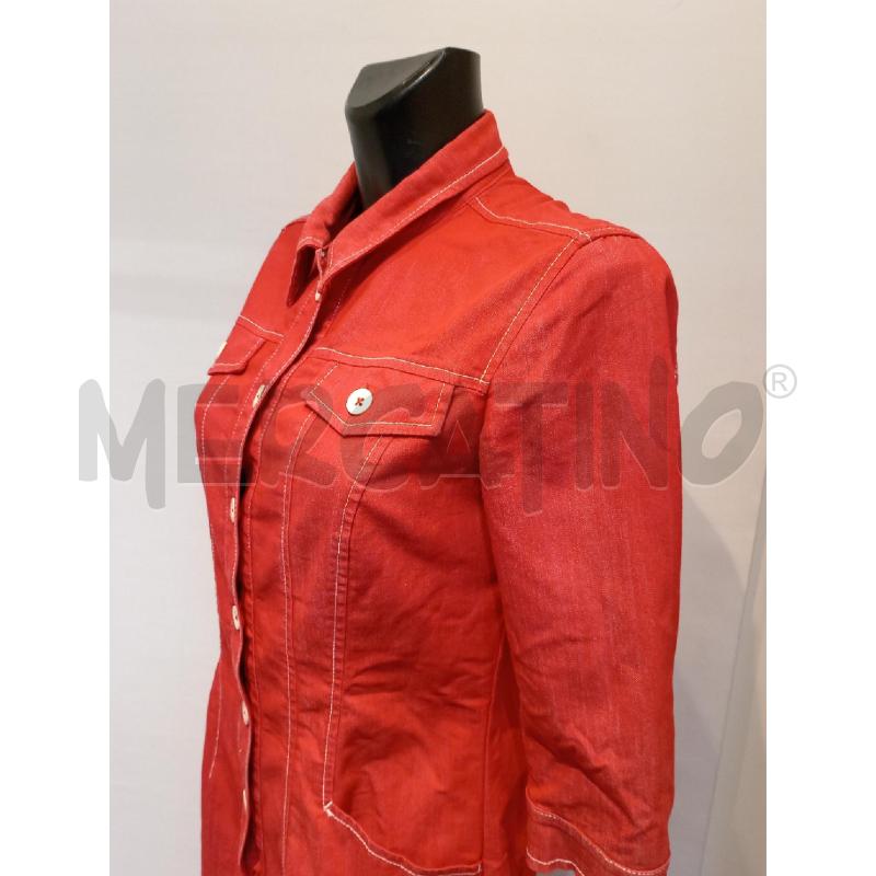VESTITO DONNA MARELLA JEANS ROSSO INPUNTURE BIANCHE  | Mercatino dell'Usato Moncalieri bengasi 4