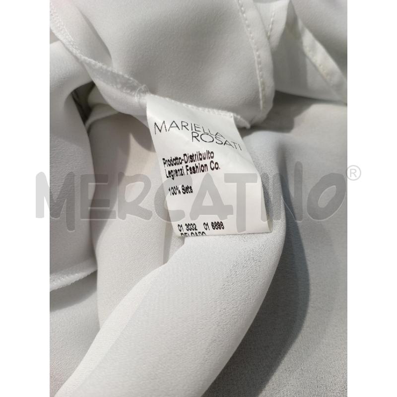 VESTITO DONNA MARIELLA ROSATI BIANCO FANTASIA NERO ROSA | Mercatino dell'Usato Moncalieri bengasi 4