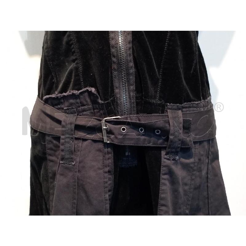 VESTITO DONNA MARITH.E FRANCOIS GIRBAUD NERO DOPPIO TESSUTO CON CINTURA CHIUSURA ZIP   | Mercatino dell'Usato Moncalieri bengasi 4