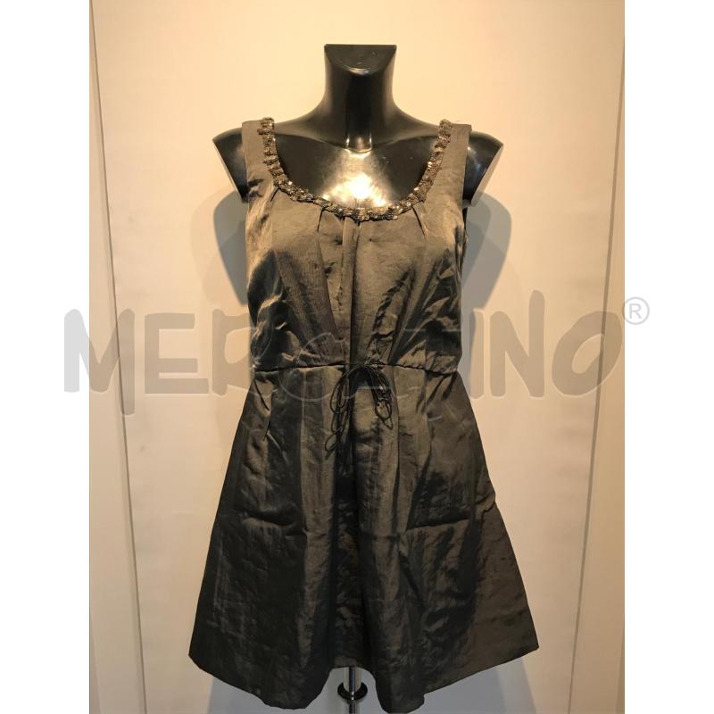 VESTITO DONNA MARNI GRIGIO SMANICATO INSERTI PERLINE | Mercatino dell'Usato Moncalieri bengasi 1
