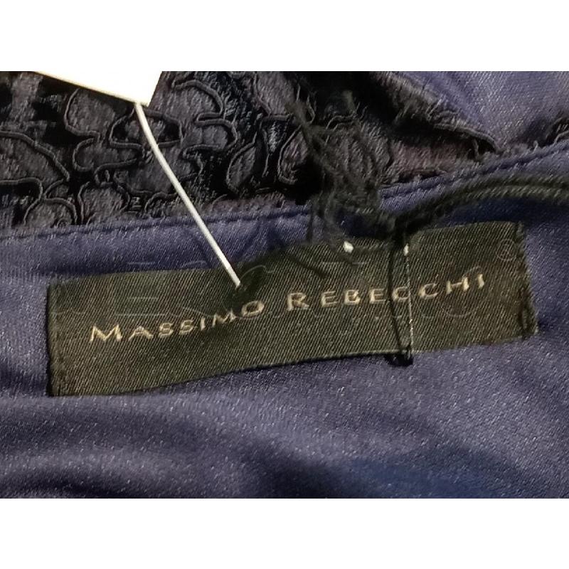 VESTITO DONNA MASSIMO REBECCHI BLU PIZZO SCOLLO DIETRO | Mercatino dell'Usato Moncalieri bengasi 5