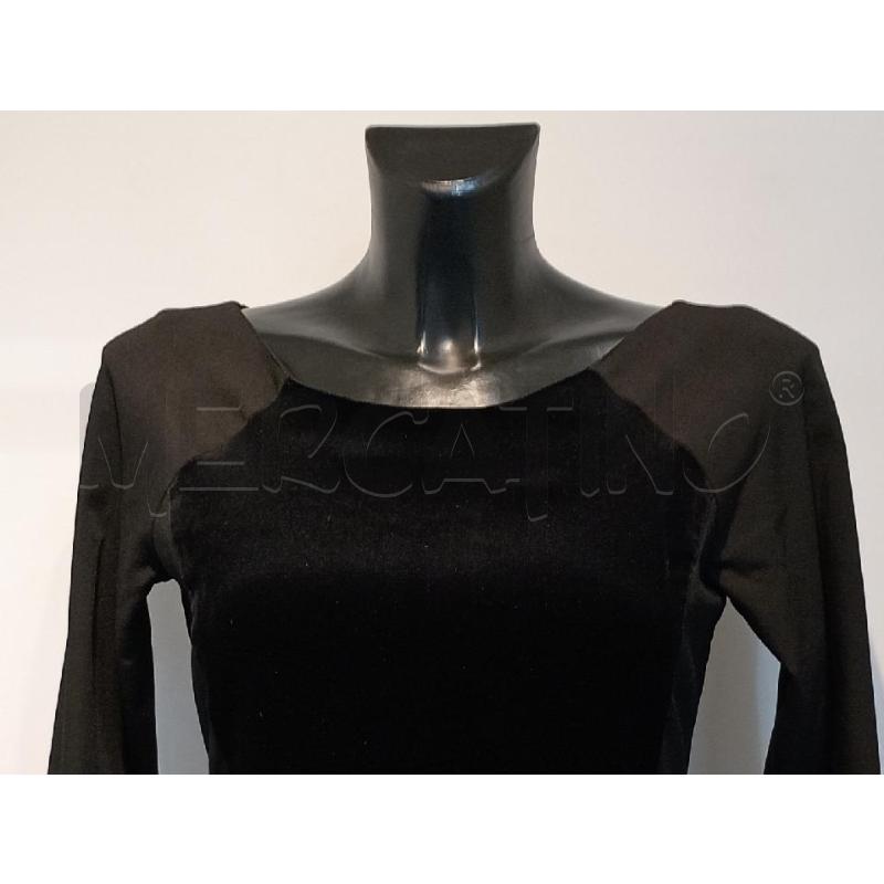 VESTITO DONNA MAX&CO NERO VELLUTO DOPPIO TESSUTO | Mercatino dell'Usato Moncalieri bengasi 4