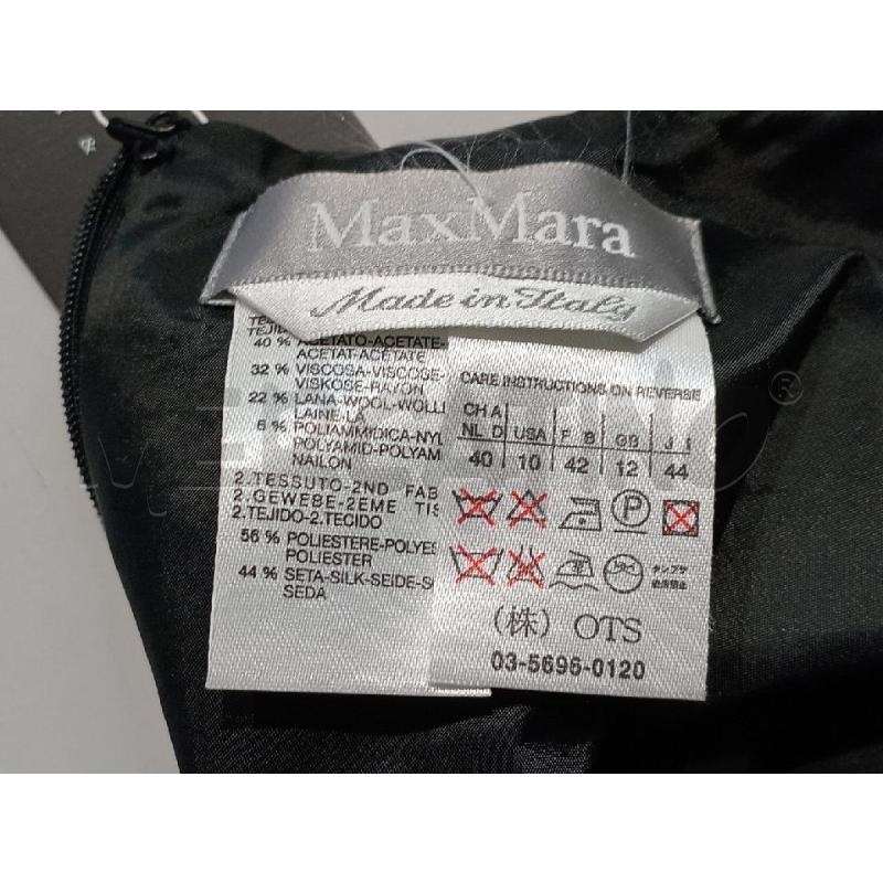 VESTITO DONNA MAX MARA NERO DOPPIO TESSUTO CON SPALLINE | Mercatino dell'Usato Moncalieri bengasi 5