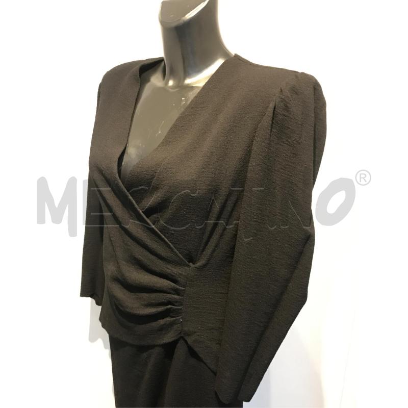 VESTITO DONNA MAX MARA NERO DRAPPEGGIATO LATO | Mercatino dell'Usato Moncalieri bengasi 3