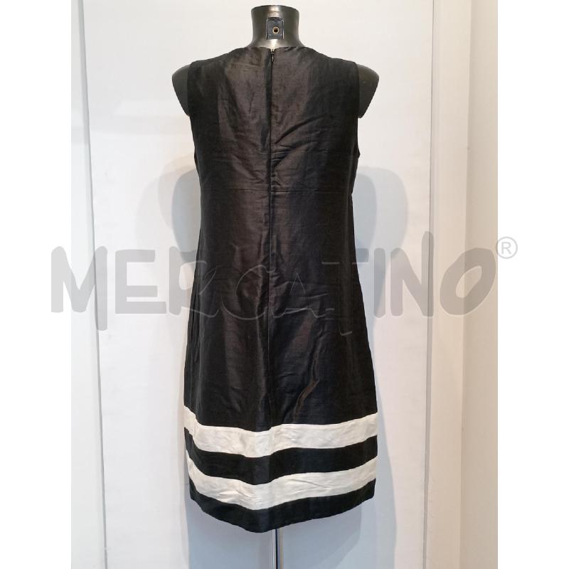 VESTITO DONNA MAX MARA NERO RIGA BIANCA | Mercatino dell'Usato Moncalieri bengasi 2