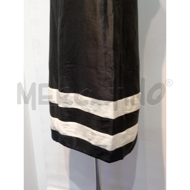 VESTITO DONNA MAX MARA NERO RIGA BIANCA | Mercatino dell'Usato Moncalieri bengasi 4
