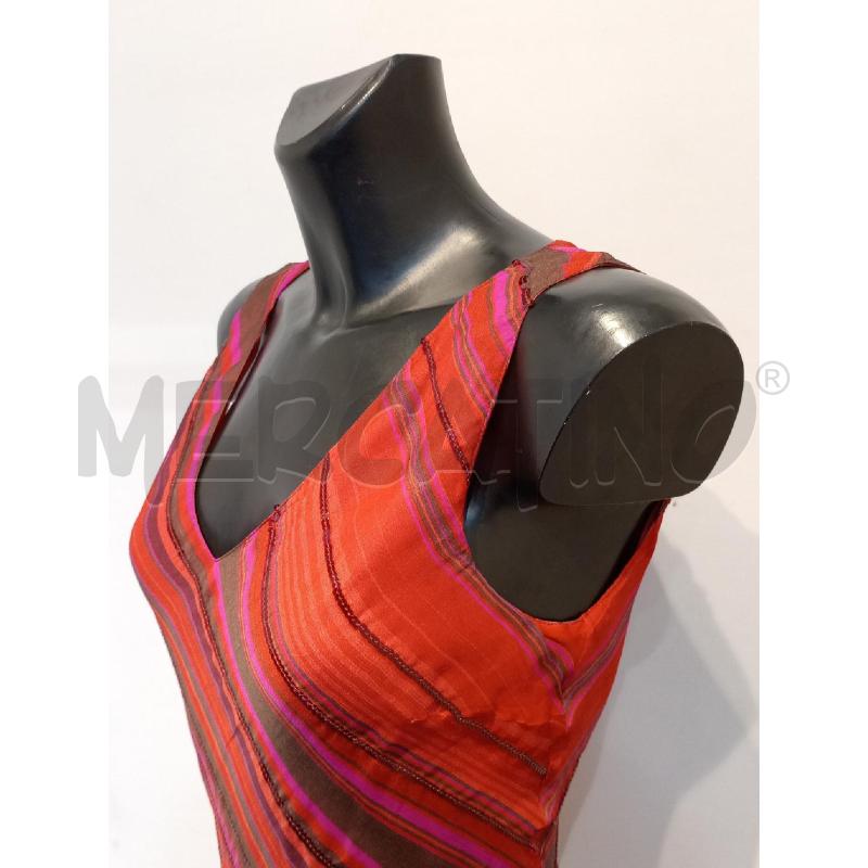 VESTITO DONNA MAX & CO BORDEAUX INSERTI PAILLETTES LUNGO SETA  | Mercatino dell'Usato Moncalieri bengasi 4