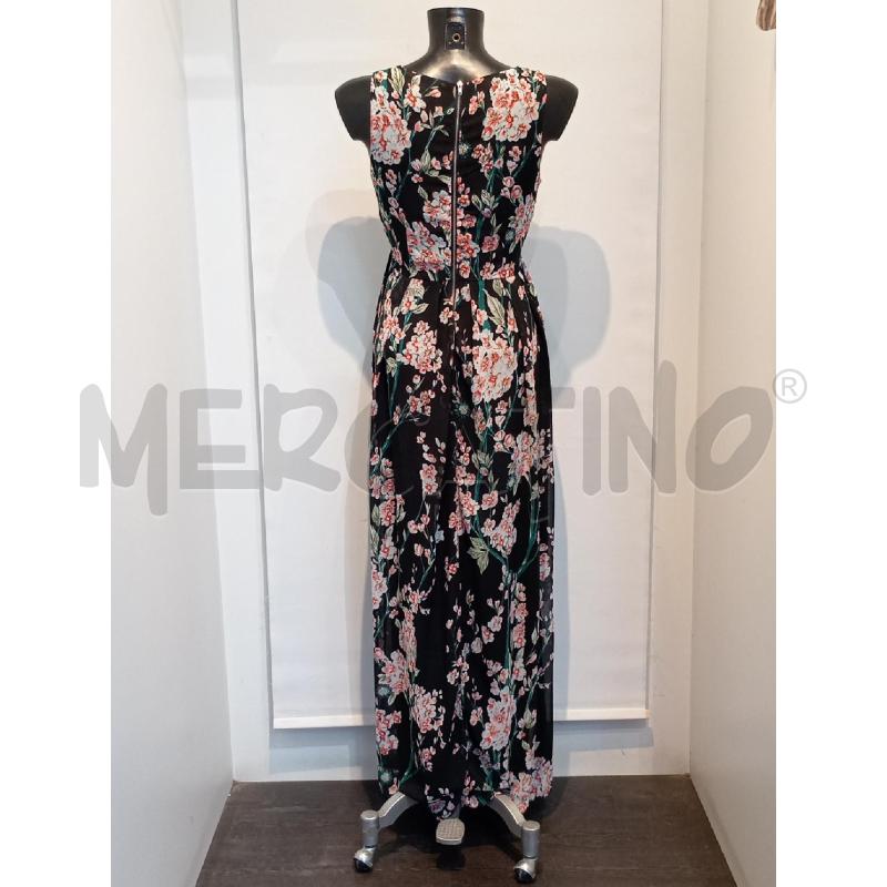 VESTITO DONNA MELA FIORI NERO LUNGO | Mercatino dell'Usato Moncalieri bengasi 2