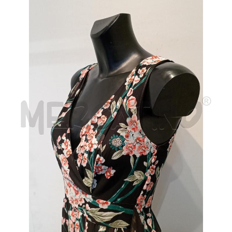 VESTITO DONNA MELA FIORI NERO LUNGO | Mercatino dell'Usato Moncalieri bengasi 3