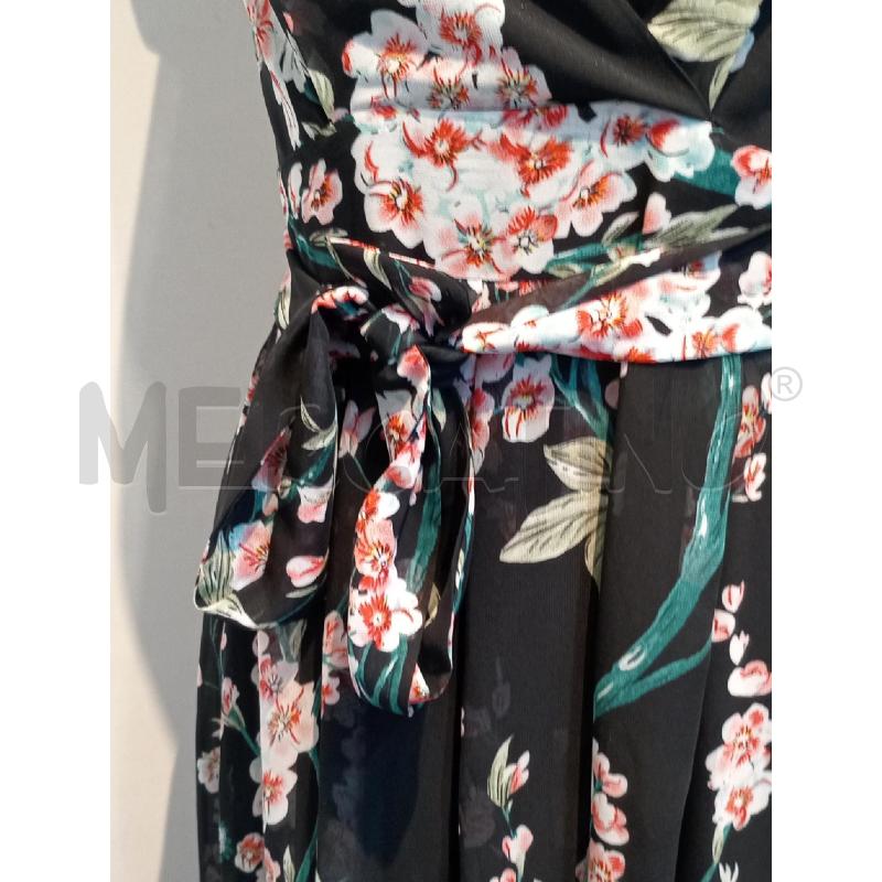 VESTITO DONNA MELA FIORI NERO LUNGO | Mercatino dell'Usato Moncalieri bengasi 4
