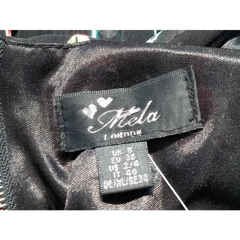 VESTITO DONNA MELA FIORI NERO LUNGO | Mercatino dell'Usato Moncalieri bengasi 5