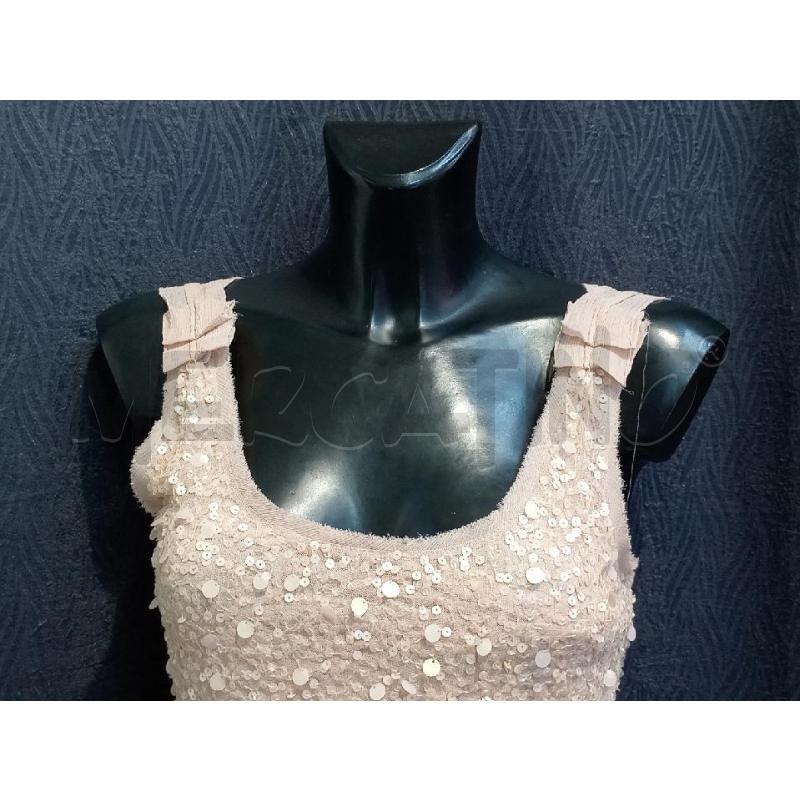 VESTITO DONNA MOTIVI ROSA PAILLETTES SMANICATO | Mercatino dell'Usato Moncalieri bengasi 3