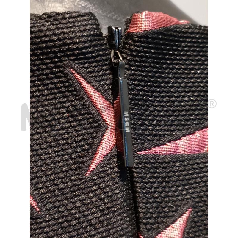 VESTITO DONNA MSGM NERO STELLE ROSA | Mercatino dell'Usato Moncalieri bengasi 3