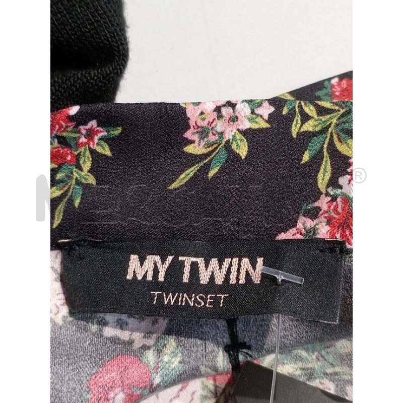 VESTITO DONNA MY TWIN NERO FIORI | Mercatino dell'Usato Moncalieri bengasi 5