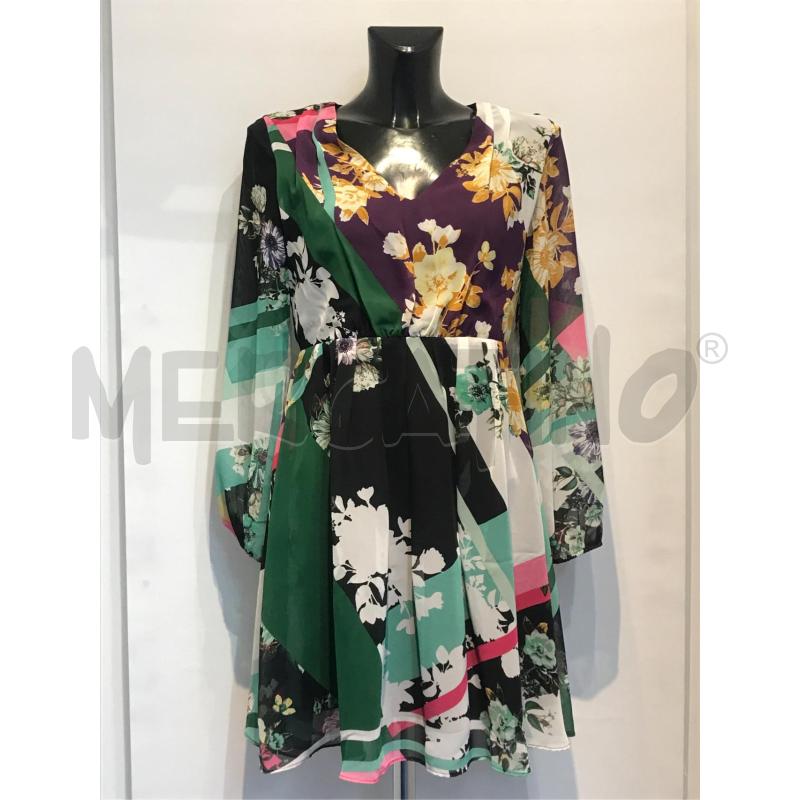 VESTITO DONNA MY TWIN VERDE FIORI FANTASIA | Mercatino dell'Usato Moncalieri bengasi 1