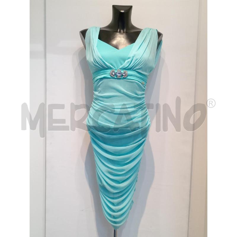 VESTITO DONNA NENETTE AZZURRO CON STRASS | Mercatino dell'Usato Moncalieri bengasi 1