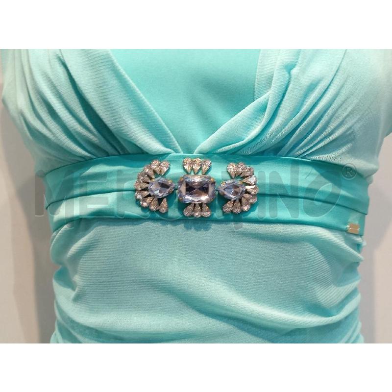 VESTITO DONNA NENETTE AZZURRO CON STRASS | Mercatino dell'Usato Moncalieri bengasi 4