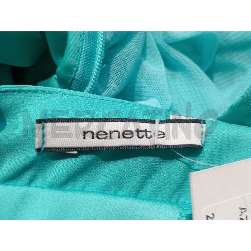 VESTITO DONNA NENETTE AZZURRO CON STRASS | Mercatino dell'Usato Moncalieri bengasi 5
