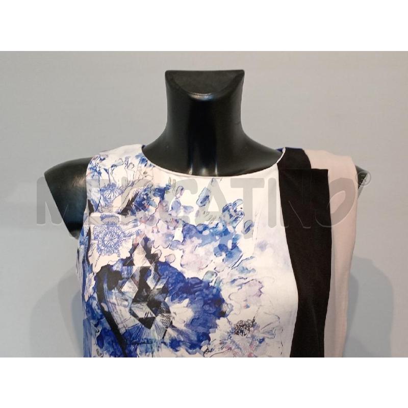 VESTITO DONNA NENETTE NERO BLU FIORI | Mercatino dell'Usato Moncalieri bengasi 3