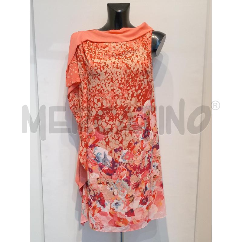 VESTITO DONNA NENETTE ROSA FIORI SMANICATO | Mercatino dell'Usato Moncalieri bengasi 1