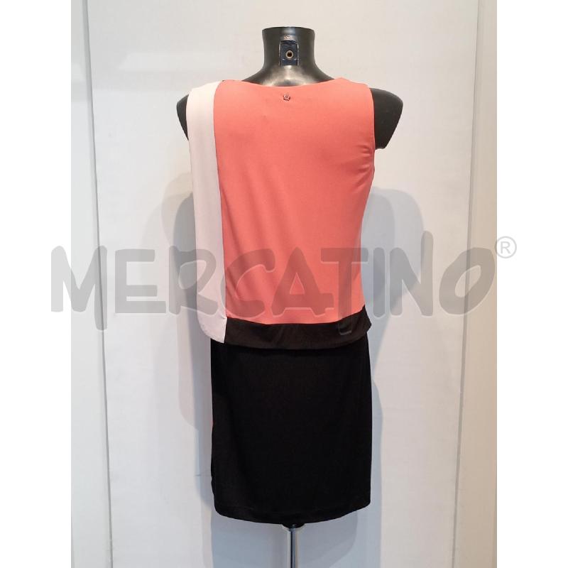 VESTITO DONNA NENETTE ROSA NERO CON FIORI NERI | Mercatino dell'Usato Moncalieri bengasi 2