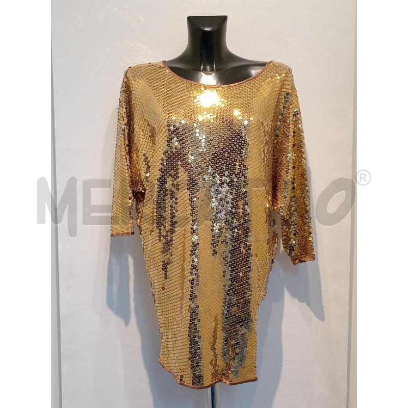 VESTITO DONNA P0ATRIZIA SUZZI DORATO | Mercatino dell'Usato Moncalieri bengasi 1