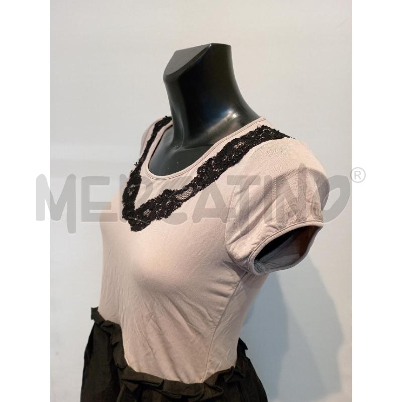 VESTITO DONNA PAOLA FRANI BEIGE NERO  | Mercatino dell'Usato Moncalieri bengasi 4