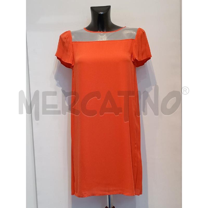 VESTITO DONNA PATRIZIA PEPE ARANCIO CON TULLE DAVANTI | Mercatino dell'Usato Moncalieri bengasi 1