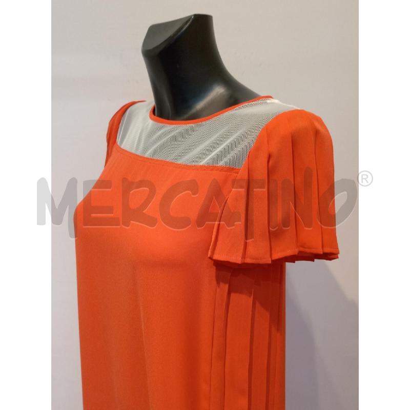 VESTITO DONNA PATRIZIA PEPE ARANCIO CON TULLE DAVANTI | Mercatino dell'Usato Moncalieri bengasi 3