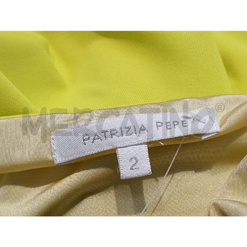 VESTITO DONNA PATRIZIA PEPE GIALLO CON BOTTONCINI ACCIAIO | Mercatino dell'Usato Moncalieri bengasi 5