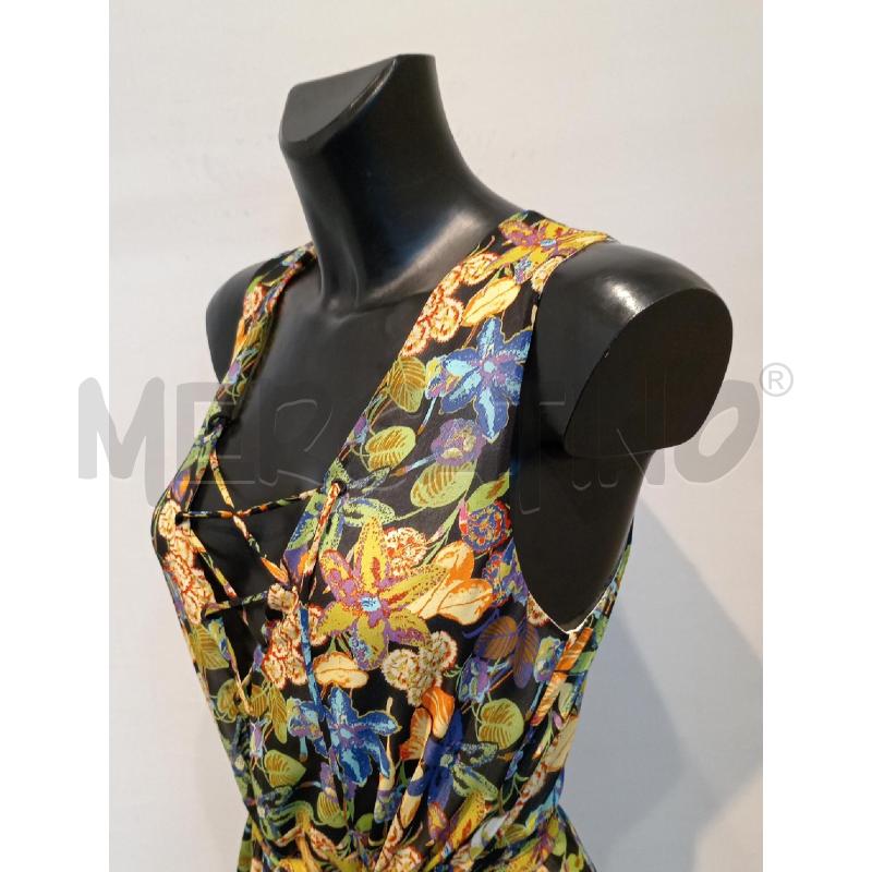 VESTITO DONNA PATRIZIA PEPE NERO FIORATO LUNGO | Mercatino dell'Usato Moncalieri bengasi 3